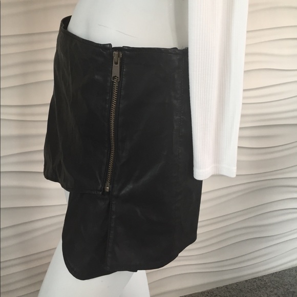 Free People Faux Leather Skort - Picture 2 of 4
